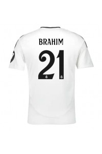 Real Madrid Brahim Diaz #21 Voetbaltruitje Thuis tenue 2024-25 Korte Mouw